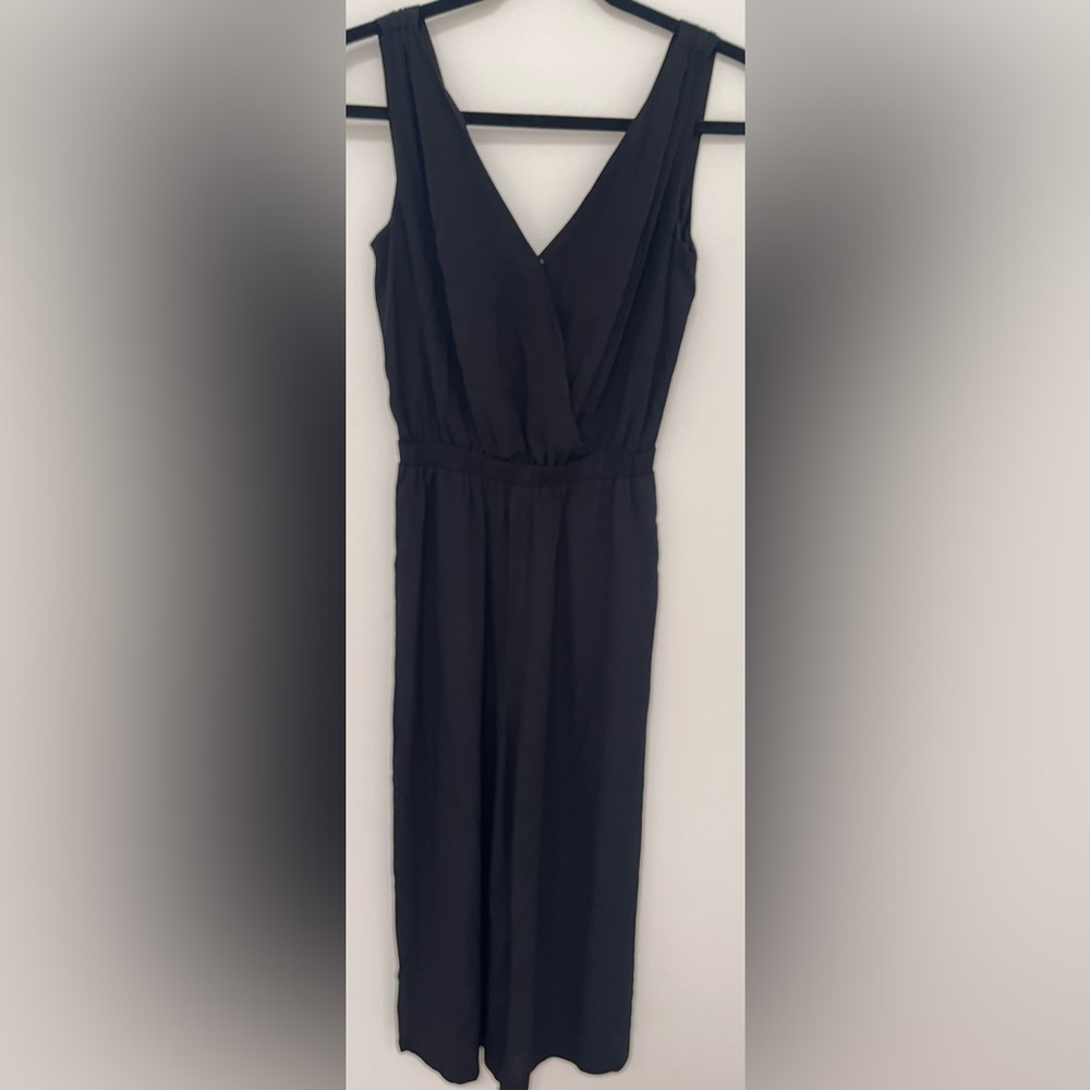 Madewell Women’s Starnight Cropped Sleeveless Jumpsuit Black Size XXS